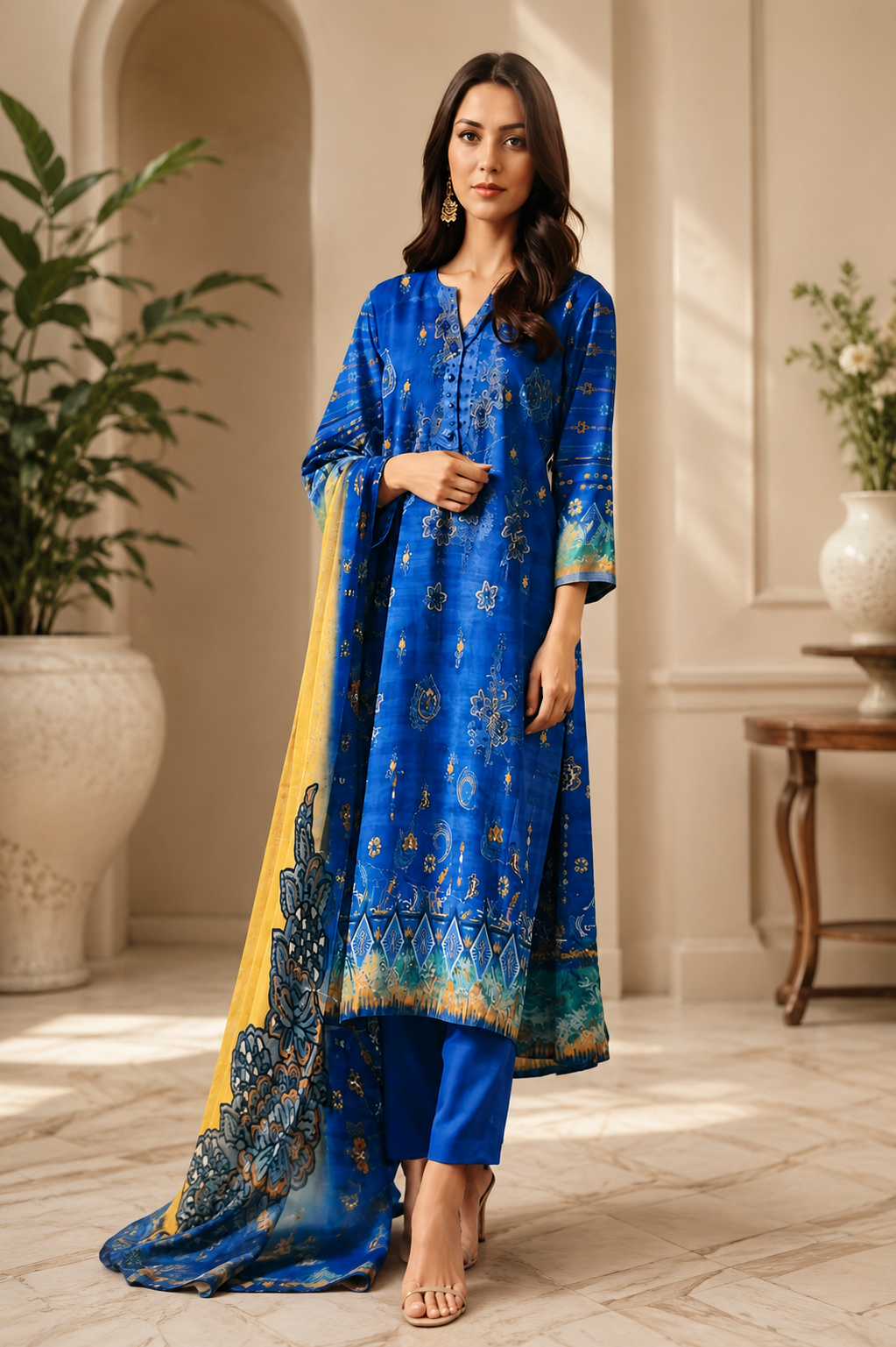 Sabia Waseem Embroidered Dress
