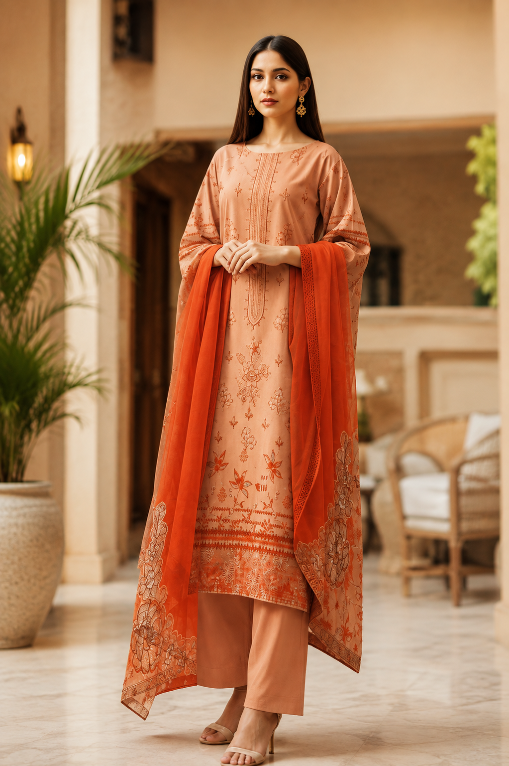 Sabia Waseem Embroidered Dress