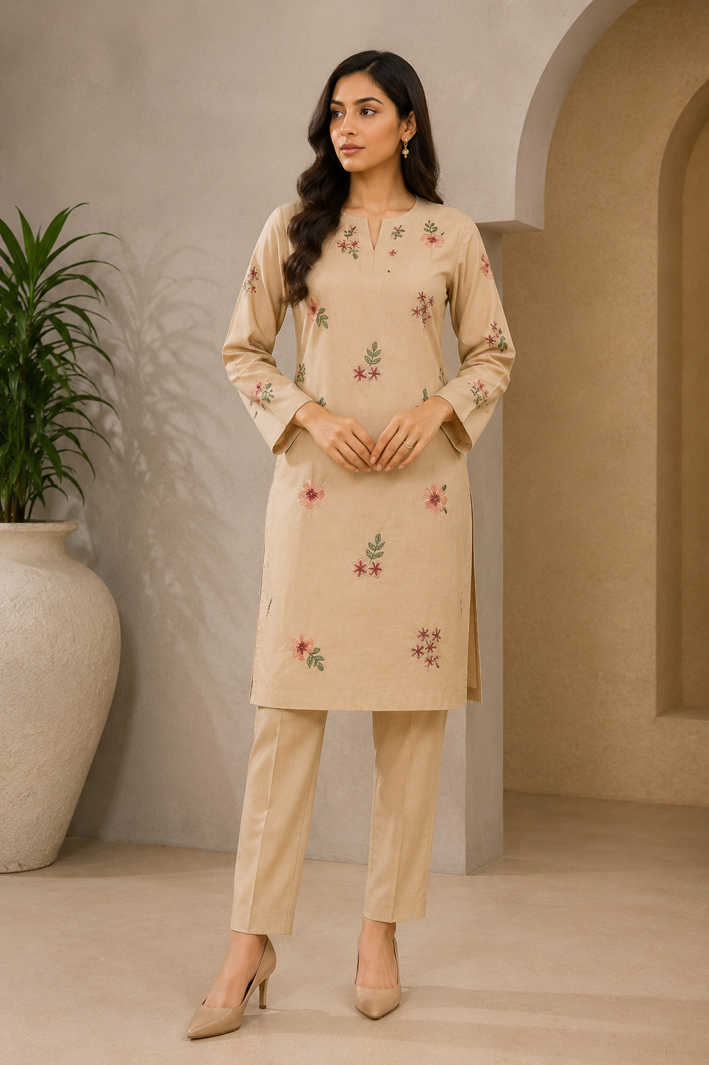 Bareeze Embroidered 2-Piece Unstitched Suit