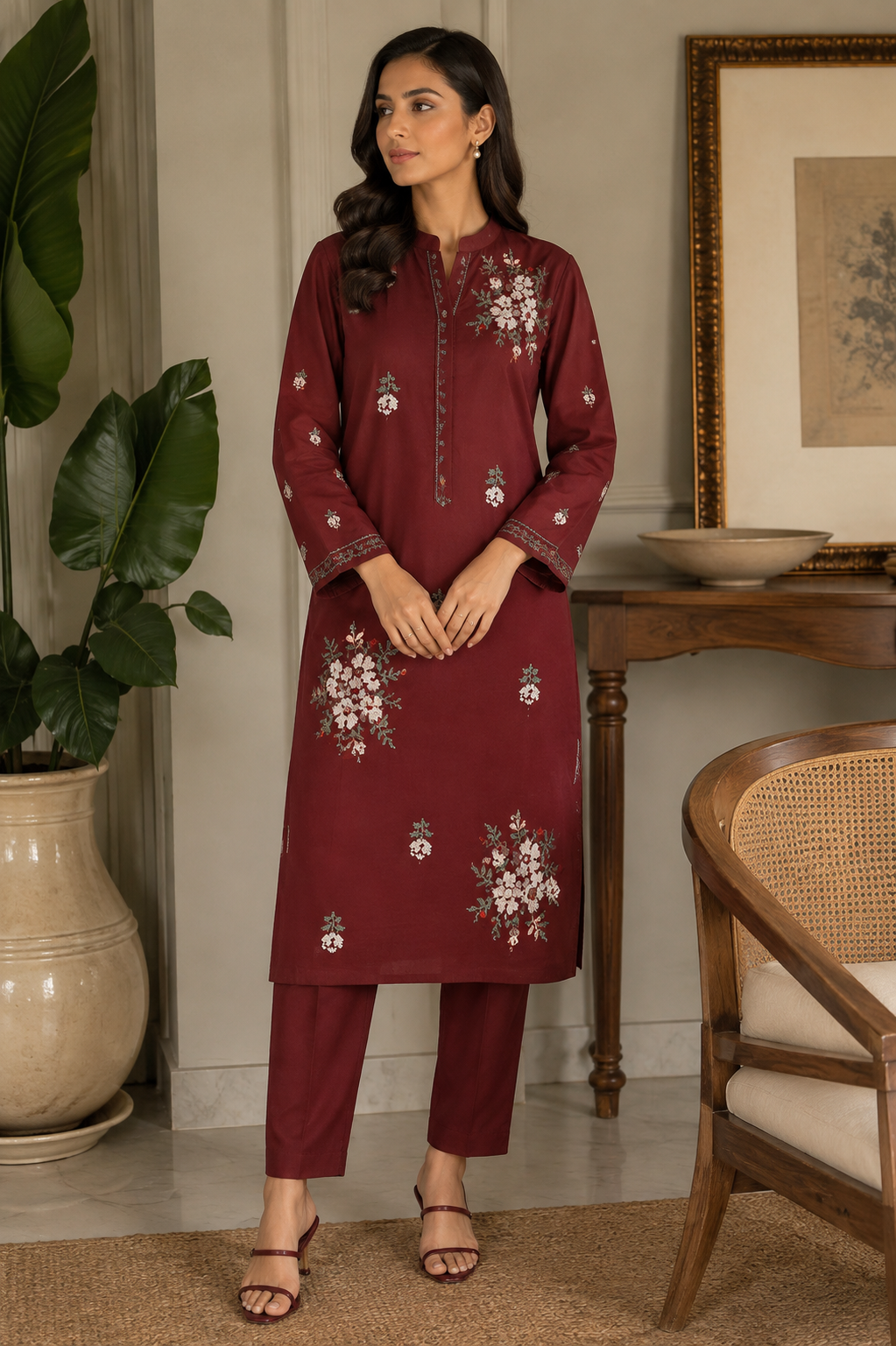 Bareeze Embroidered 2-Piece Unstitched Suit
