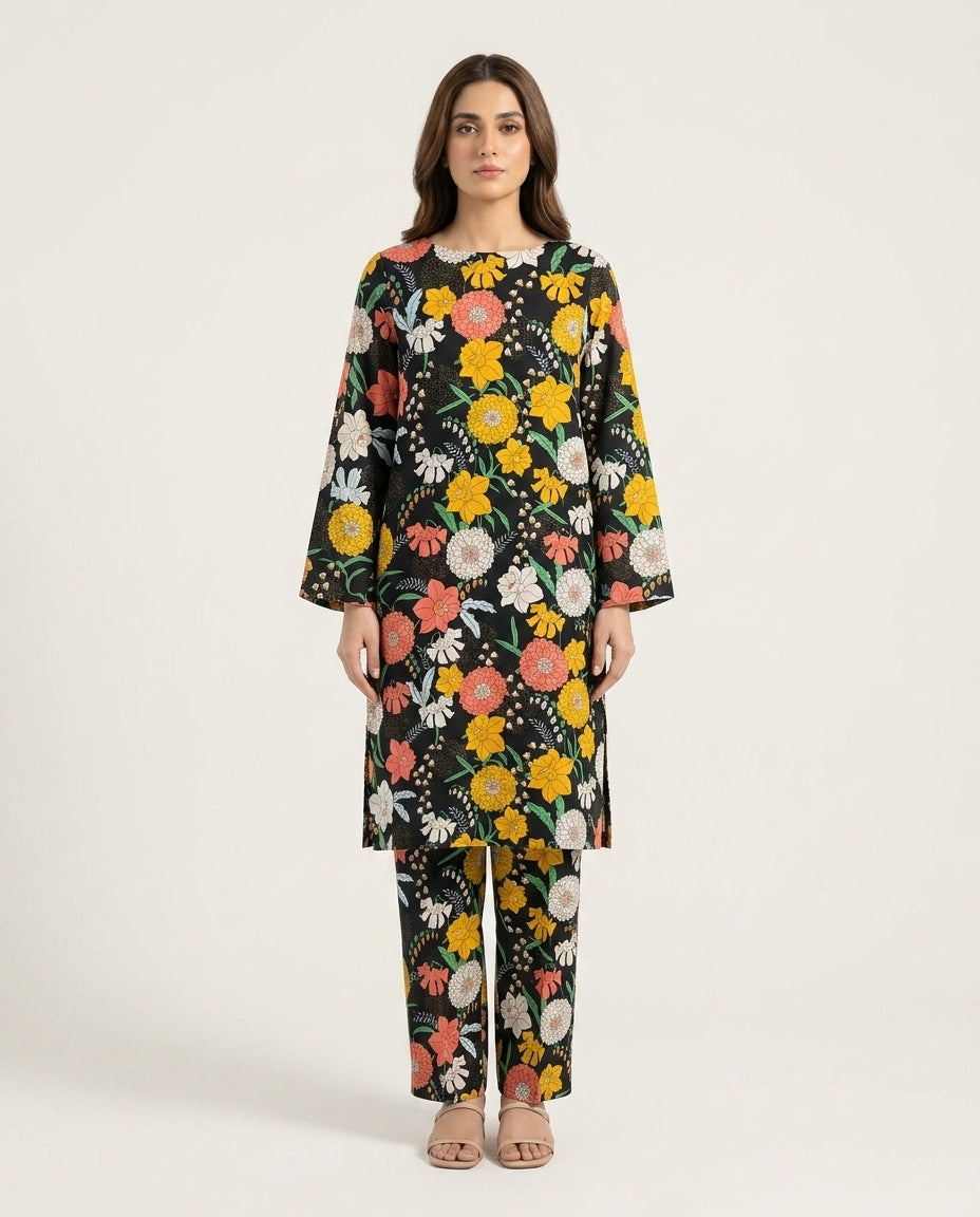 Nishat Linen 2PC All Over Printed Suit