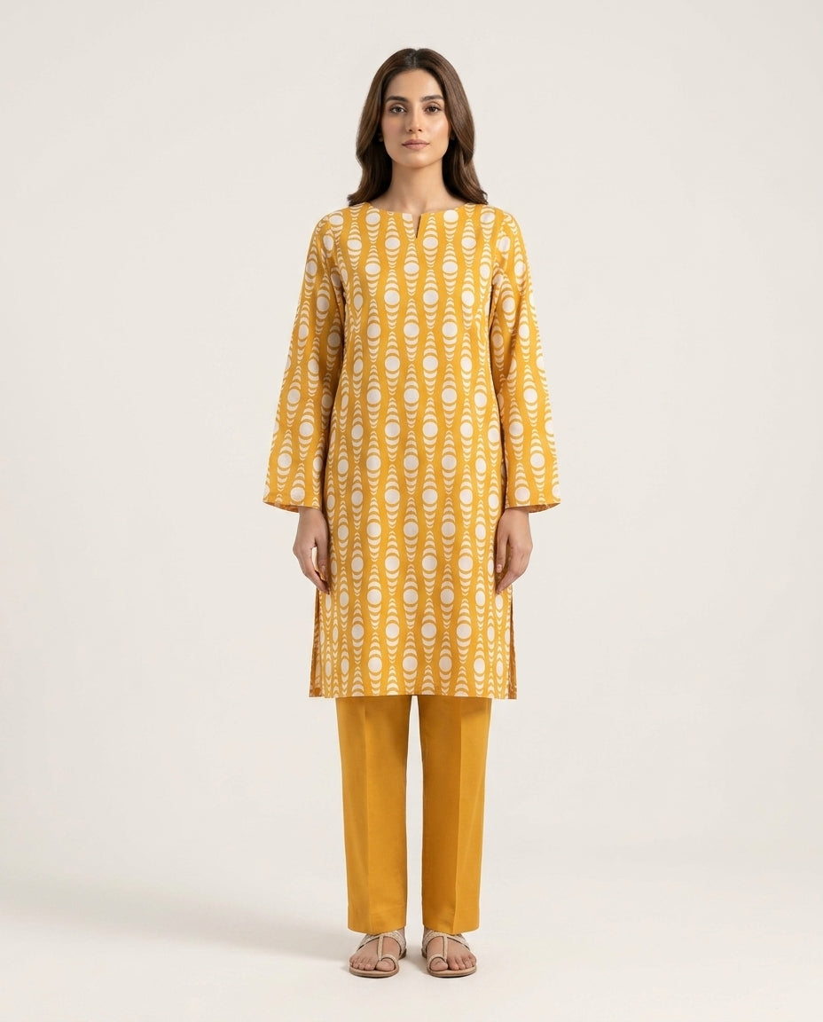 Nishat Linen 2PC All Over Printed Suit