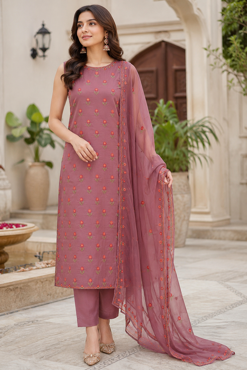 “Bareeze Fully Embroidered Lawn 3-Piece”