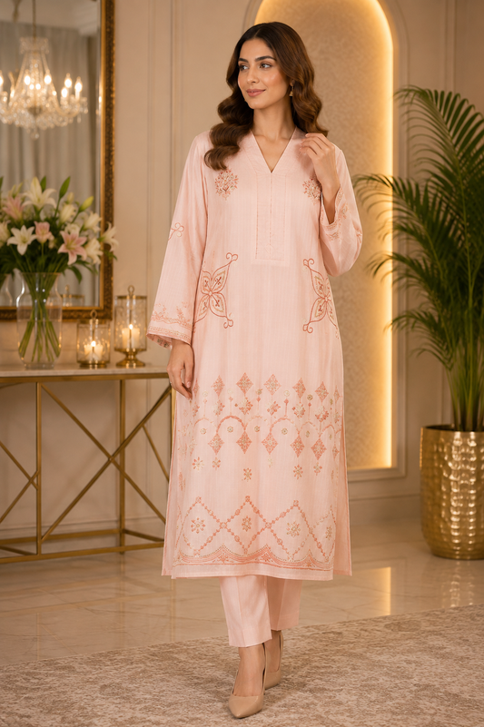 Lawn Embroidered 2PC Stitched Suit