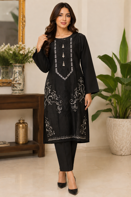 Lawn Embroidered 2PC Stitched Suit