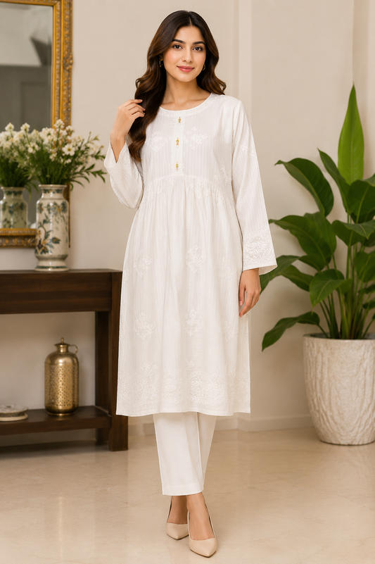 Lawn Embroidered 2PC Stitched Suit