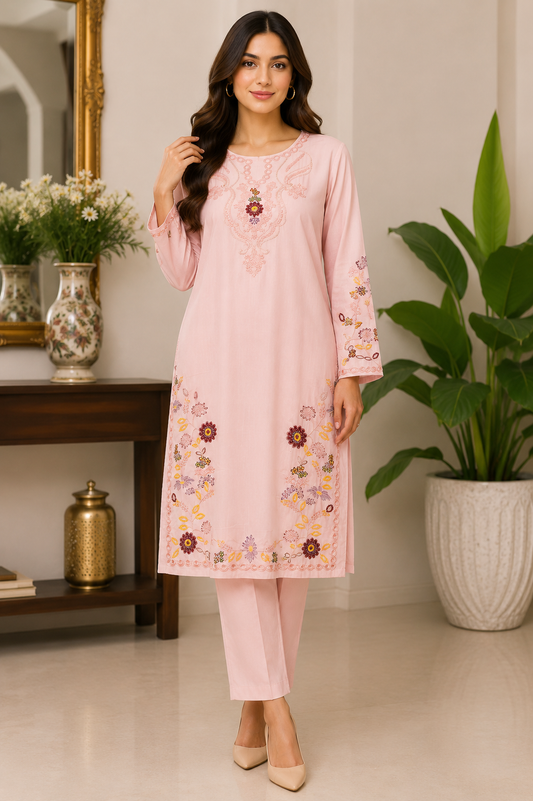 Lawn Embroidered 2PC Stitched Suit