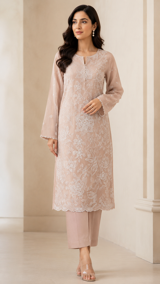 Bareeze  Embroidered 2-Piece Unstitched Suit