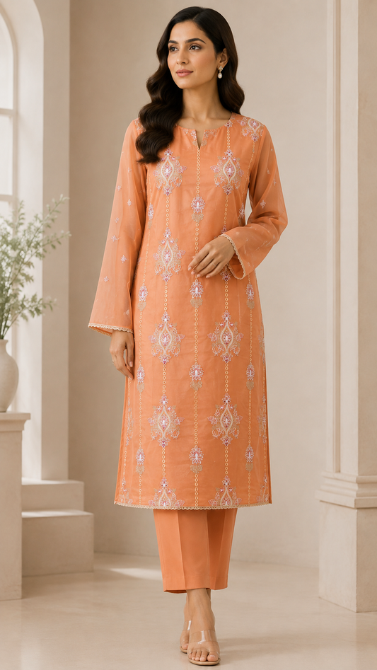 Bareeze  Embroidered 2-Piece Unstitched Suit