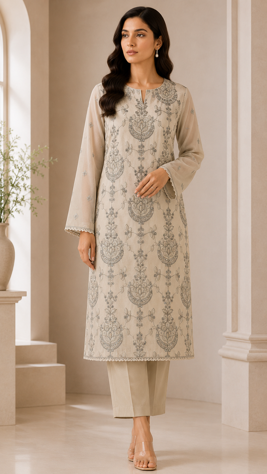 Bareez Embroidered 2-Piece Unstitched Suit