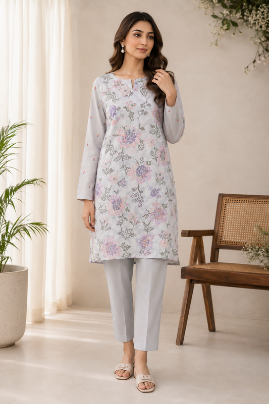 Bareeze  Embroidered 2-Piece Unstitched Suit