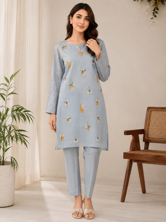 Bareeze  Embroidered 2-Piece Unstitched Suit