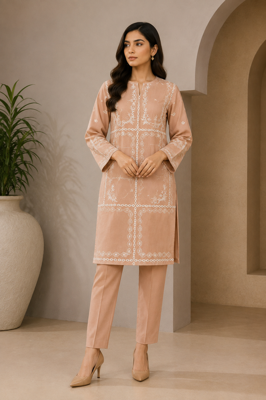 Bareeze  Embroidered 2-Piece Unstitched Suit