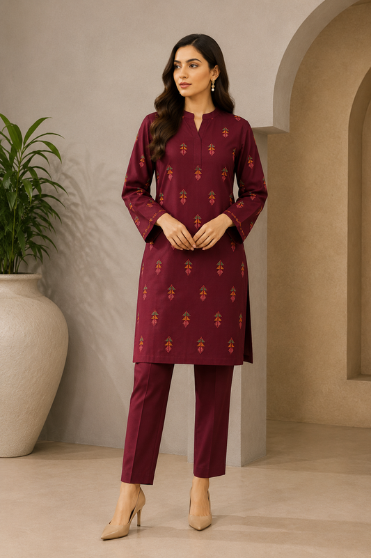Bareeze Embroidered 2-Piece Unstitched Suit