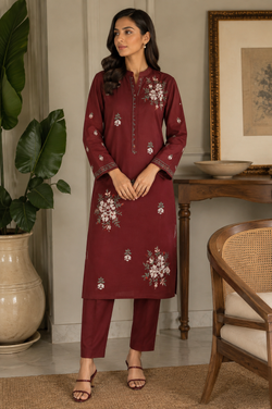 Bareeze  Embroidered 2-Piece Unstitched Suit