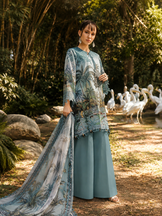 Elahe  Printed Unstitched 3pc