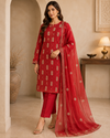 “Bareeze Fully Embroidered Lawn 3-Piece”