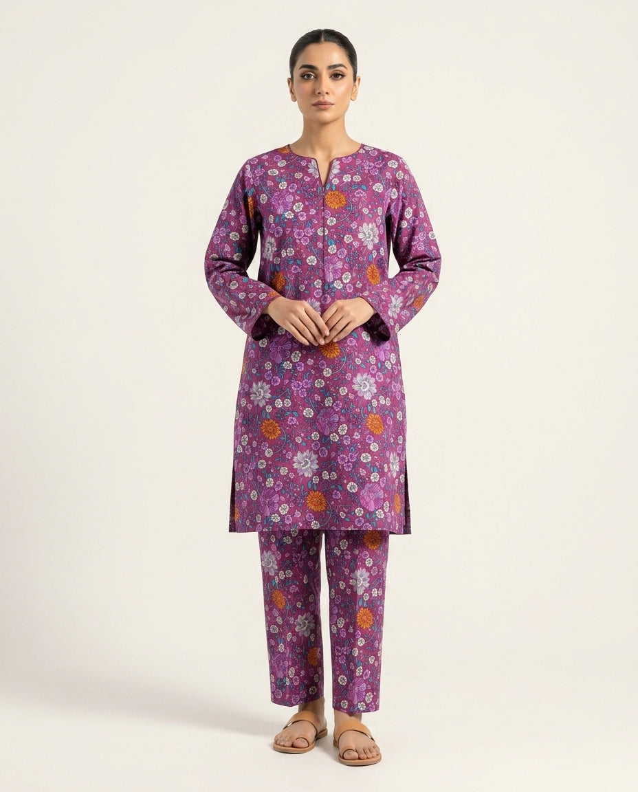 Nishat Linen 2PC All Over Printed Suit