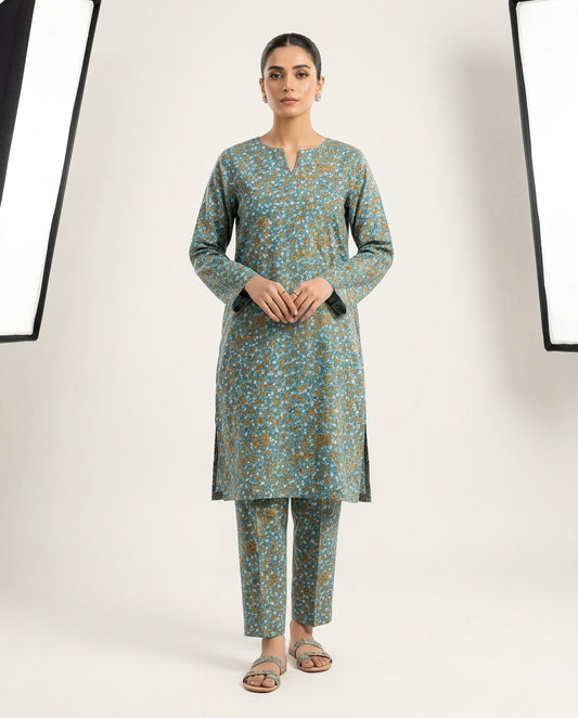 Nishat Linen 2PC All Over Printed Suit